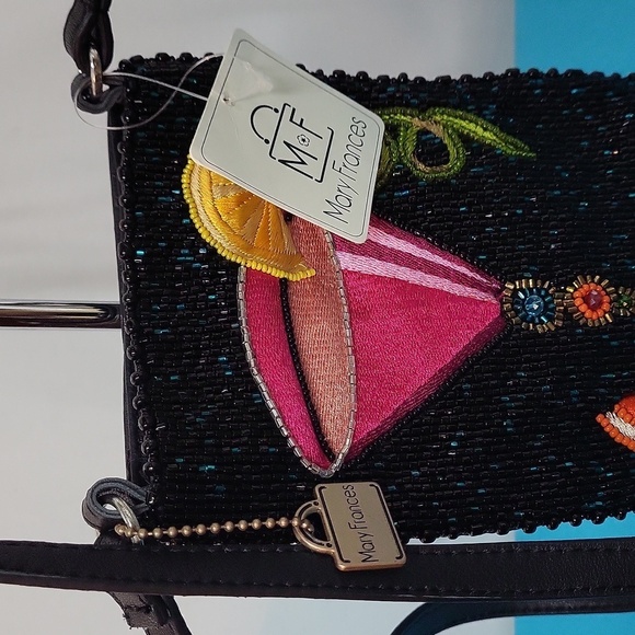 Mary Frances Take a Sip Leather Crossbody Phone Bag - Picture 2 of 14
